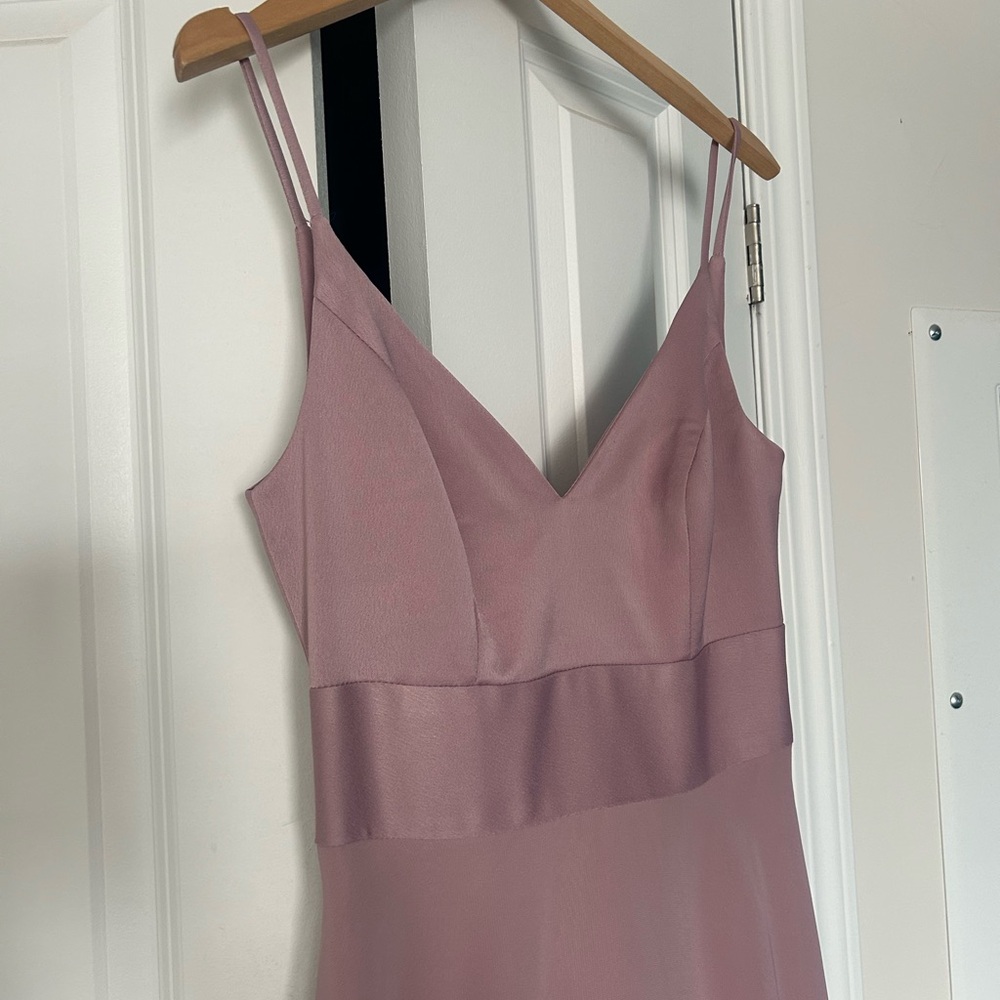 Elegant Pink Spaghetti Strap Slip Dress for Weddings